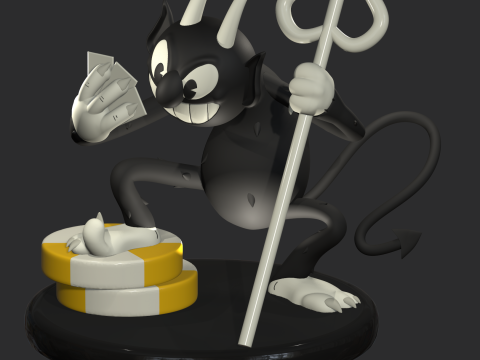 Демон CUPHEAD 3D Принт Модель