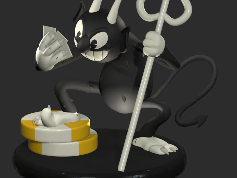 CABE&Ccedil;A DE DEM&Ocirc;NIO Modelo de Impressão 3D