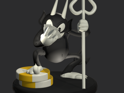 악마 컵헤드 3D 프린트 모델