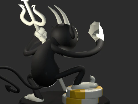 Demon CUPHEAD 3D Print Model