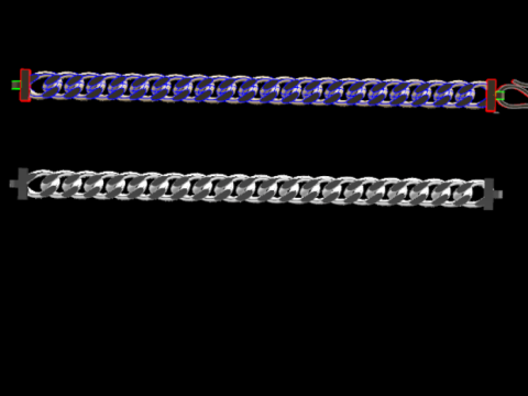 High-Quality Cuban Link Bracelet for Jewelry Design 3D Printing 3D Print Model