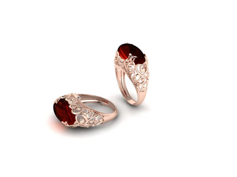 Dreamy Love Enchanted Butterfly Heart Ring Print Ready-3DM-STL Modelo de Impressão 3D