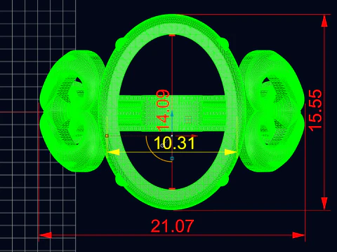 Natures Embrace Twisted Vine Oval Ring Organic Shank - Print Ready-3DM-STL 3D Print Model