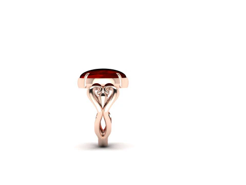 Natures Embrace Twisted Vine Oval Ring Organic Shank - Print Ready-3DM-STL 3D Print Model