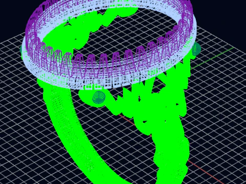 Royal Heritage Large Cabochon Crown Ring Intricate Filigree Print Ready-3DM 3D Print Model