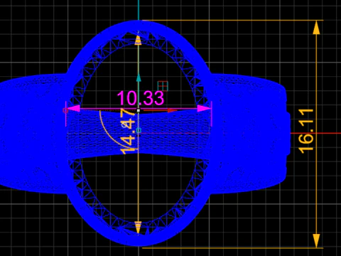 Sultans Legacy Grand Oval Signet Ring Engraved Shank Halo Setting - Print Ready-3DM-STL 3D Print Model