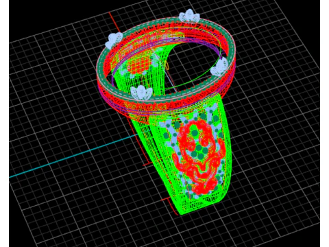 Sultans Legacy Grand Oval Signet Ring Engraved Shank Halo Setting - Print Ready-3DM-STL 3D Print Model
