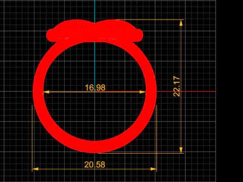 Modern Orbit Solitaire Bypass Ring Large Center Stone Wrap Design - Print Ready-3DM-STL 3D Print Model