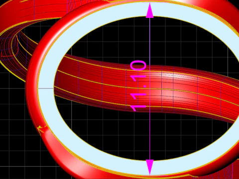Modern Orbit Solitaire Bypass Ring Large Center Stone Wrap Design - Print Ready-3DM-STL 3D Print Model