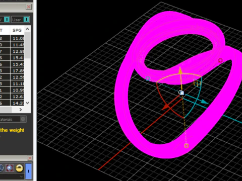 Modern Orbit Solitaire Bypass Ring Large Center Stone Wrap Design - Print Ready-3DM-STL 3D Print Model