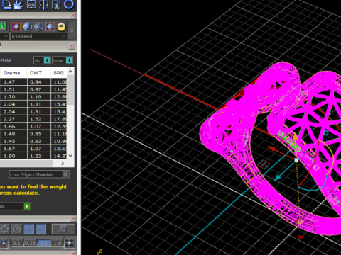 Modern Architectural Open Ring Hexagon Grid Lattice 3DM Source STL 3D Print Model