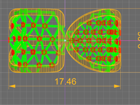 Modern Architectural Open Ring Hexagon Grid Lattice 3DM Source STL 3D Print Model