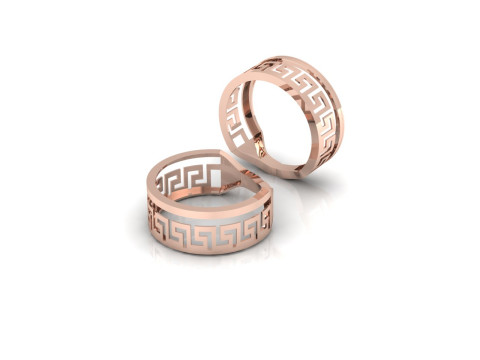 Organic Liquid Metal Ring Fluid Two-Tone Design 3DM Source STL 3D Print Model