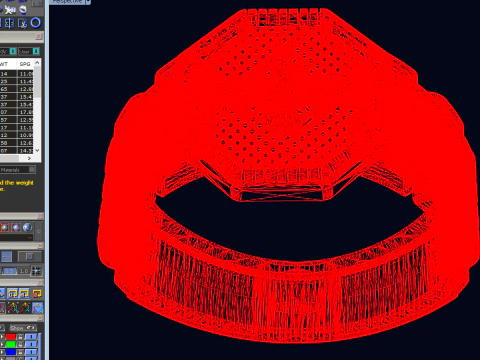 Faravahar Persian Emblem Signet Ring Hexagon Watch-Link Band 3DM STL Source 3D Print Model