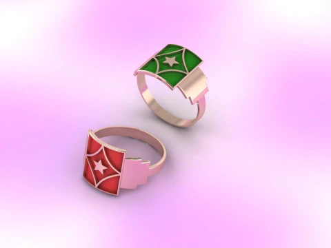 Starlight Guardian Yıldız M&uuml;h&uuml;r Y&uuml;z&uuml;k Mine Pırlanta Kesime Hazır 3DM STL 3D Baskı Modeli