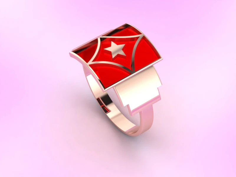 Starlight Guardian Yıldız M&uuml;h&uuml;r Y&uuml;z&uuml;k Mine Pırlanta Kesime Hazır 3DM STL 3D Baskı Modeli .c4d .max .obj .3ds .fbx .stl .blend 