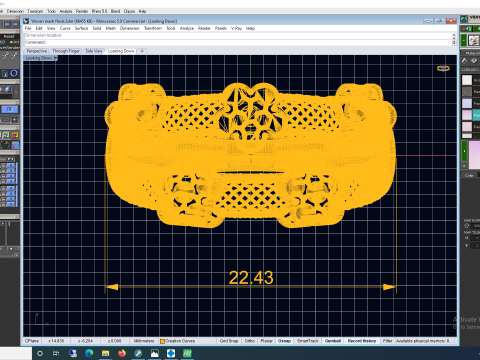 Bague d'&eacute;ternit&eacute; &agrave; texture pop-corn avec bande florale en maille tiss&eacute;e Mod&egrave;le d'impression 3D Modèles 3D en vedette