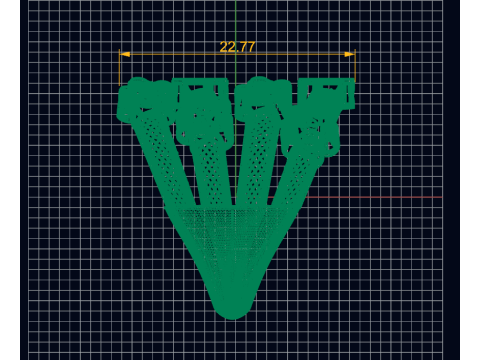 우븐 블라썸 클러스터 링 팝콘 메쉬 생크 에나멜 레디 STL 3D 프린트 모델
