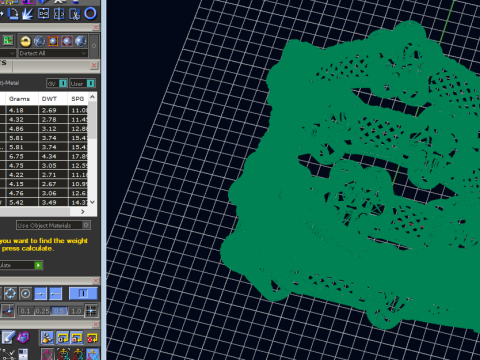 우븐 블라썸 클러스터 링 팝콘 메쉬 생크 에나멜 레디 STL 3D 프린트 모델