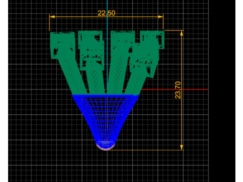 Avant-Garde Cube Matrix Ring Faux Diamond Cut Texture Multi-Band Mesh Design STL Only 3D Print Model