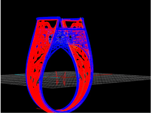 Royal Lattice Arch Openwork Cabochon Ring Lightweight Structure 3DM STL 3D Print Model