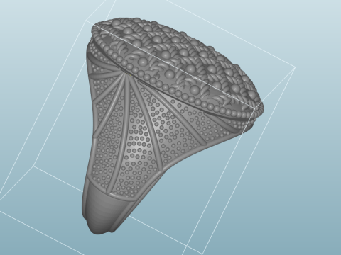 Midnight Vow Signet Rope Lattice Niello Ring 3DM STL 3D Print Model