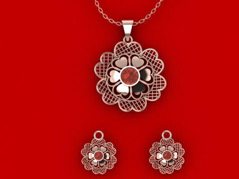 Romantyczny zestaw koronek w kształcie serca Lekki symbol miłości 3DM STL Model do druku 3D