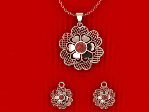 Romantyczny zestaw koronek w kształcie serca Lekki symbol miłości 3DM STL Model do druku 3D