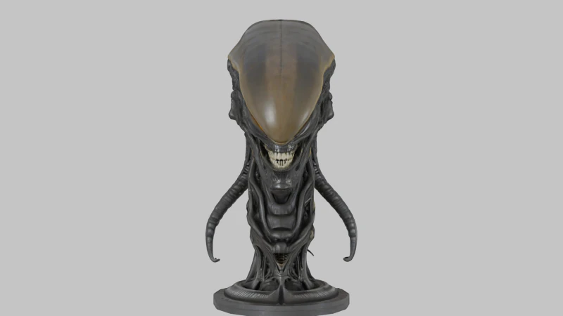 Чужа голова 3D Модель .c4d .max .obj .3ds .fbx .stl .blend 