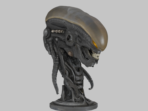 विदेशी सिर 3D मॉडल