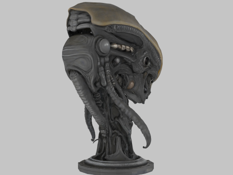 विदेशी सिर 3D मॉडल