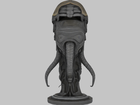 विदेशी सिर 3D मॉडल