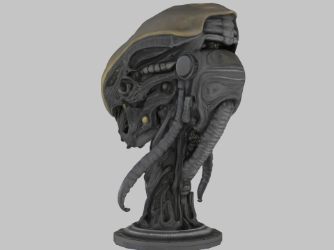 विदेशी सिर 3D मॉडल