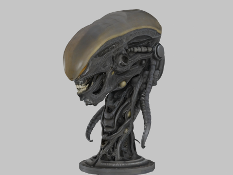 विदेशी सिर 3D मॉडल