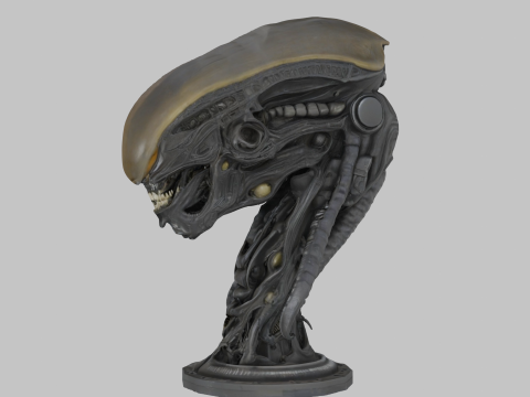 विदेशी सिर 3D मॉडल