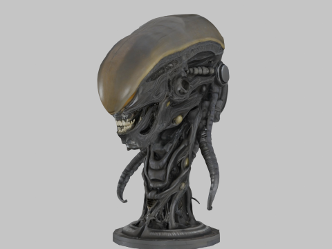 विदेशी सिर 3D मॉडल