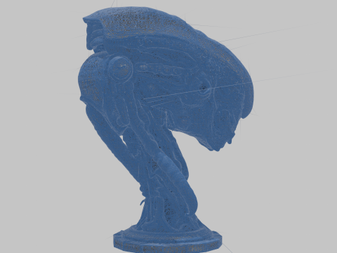 विदेशी सिर 3D मॉडल