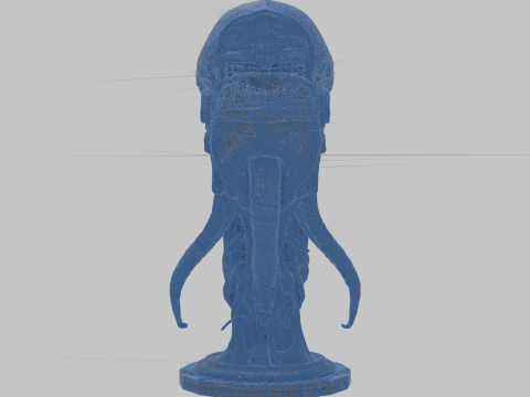 विदेशी सिर 3D मॉडल