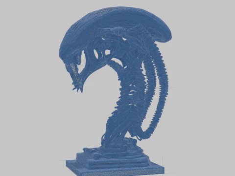 Чужа голова 3D Модель