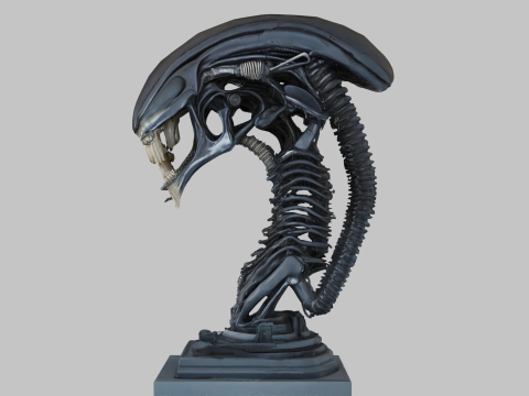 विदेशी सिर 3D मॉडल