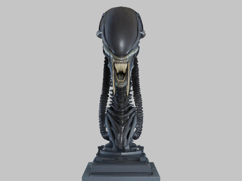 विदेशी सिर 3D मॉडल