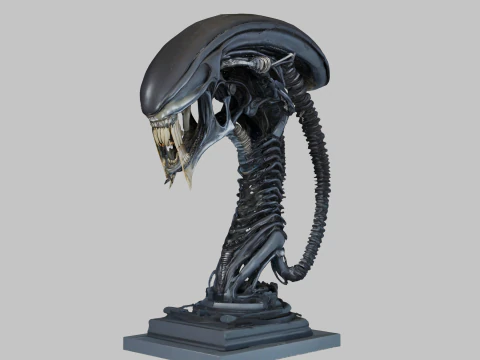 Чужа голова 3D Модель