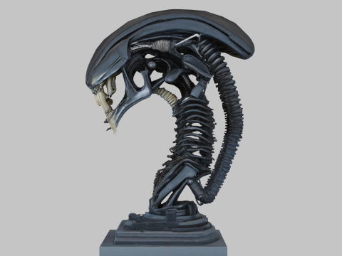 विदेशी सिर 3D मॉडल