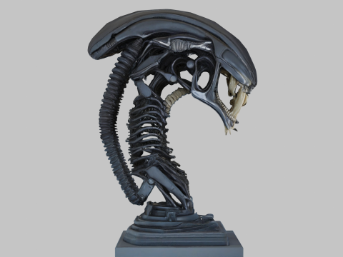 विदेशी सिर 3D मॉडल