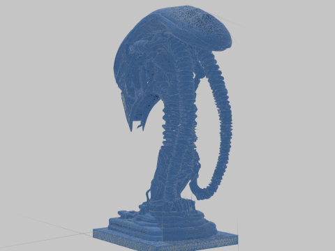 विदेशी सिर 3D मॉडल