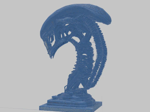 Чужа голова 3D Модель