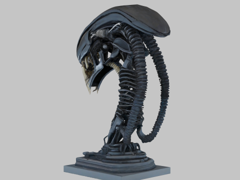 विदेशी सिर 3D मॉडल