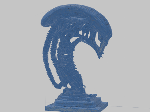 विदेशी सिर 3D मॉडल