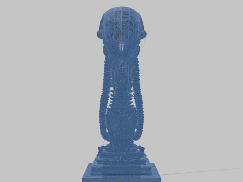 विदेशी सिर 3D मॉडल