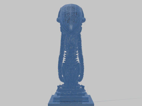 Чужа голова 3D Модель